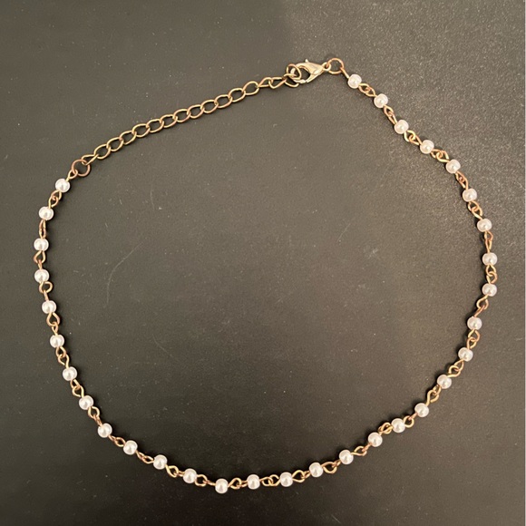 Gold pearl necklace - Picture 1 of 1